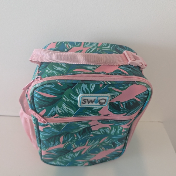 Tropical Pink and Green Women's Bag - Picture 9 of 12